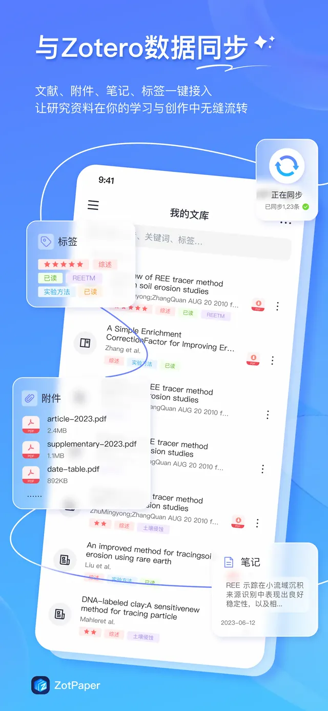 Zotero 数据同步
